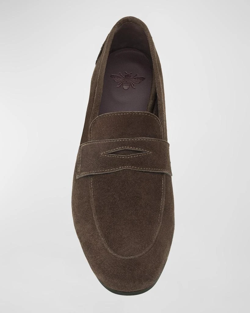 Bougeotte Flaneur Suede Penny Loafers 4