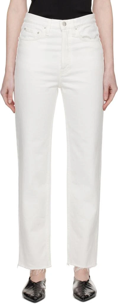 TOTEME White Classic Cut Jeans 1