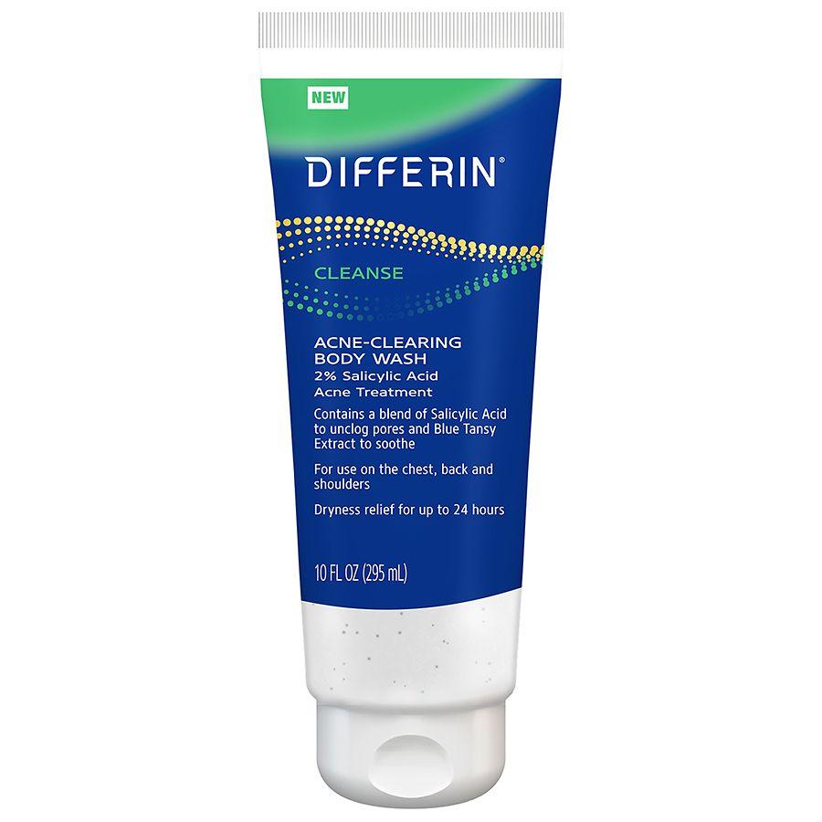 Differin Acne Clearing Relief Body Wash 10 oz Tube