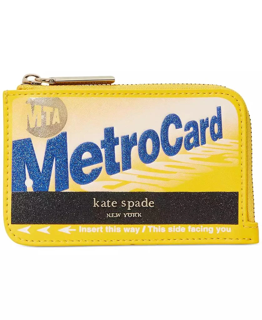 Kate Spade NY On A Roll Leather Metro Card Zip Cardholder 1