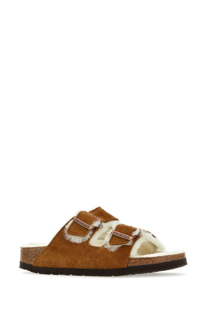 Birkenstock Biscuit suede Arizona Shearling slippers
