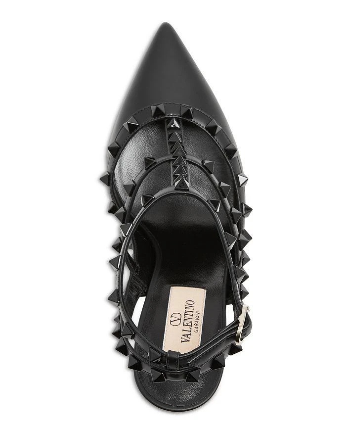 Valentino Women's Rockstud Cage Leather Pumps with Studs 4