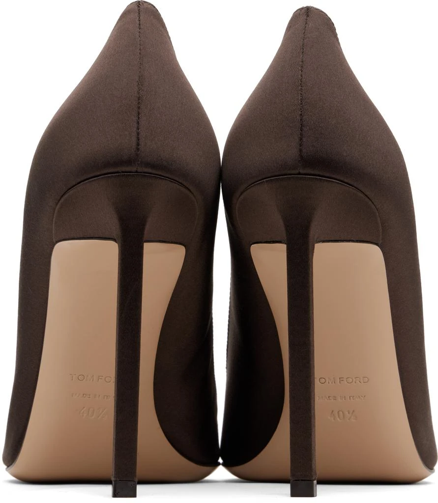 Tom Ford Brown Satin Betty Heels 2