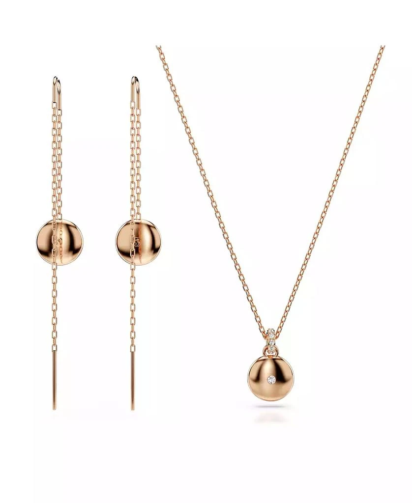 Swarovski White, Rose Gold-Tone Meteora Set, 2 Piece 3