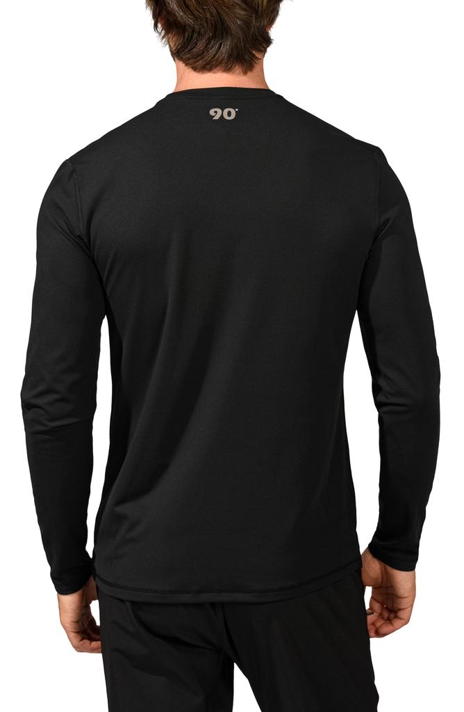 90 DEGREE BY REFLEX Nude Tech Crew Neck Long Sleeve Shirt