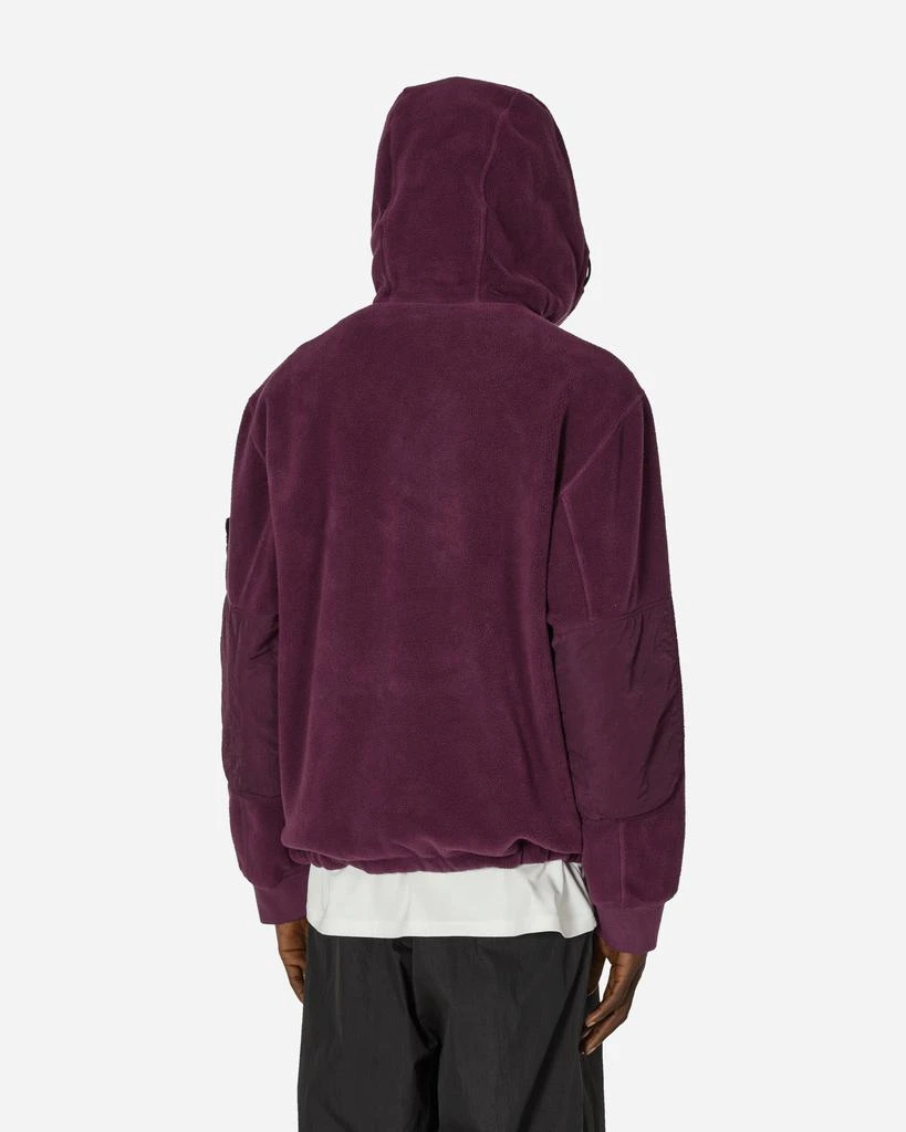 Stone Island Cotton Pile Nylon-TC Anorak Jacket Dark Burgundy 3