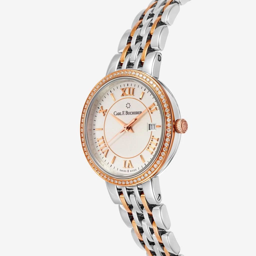 Carl F. Bucherer Carl F. Bucherer Adamavi Diamond 18K Rose Gold & Stainless Steel Date Quartz Women's Watch 00.10315.07.15.31 2