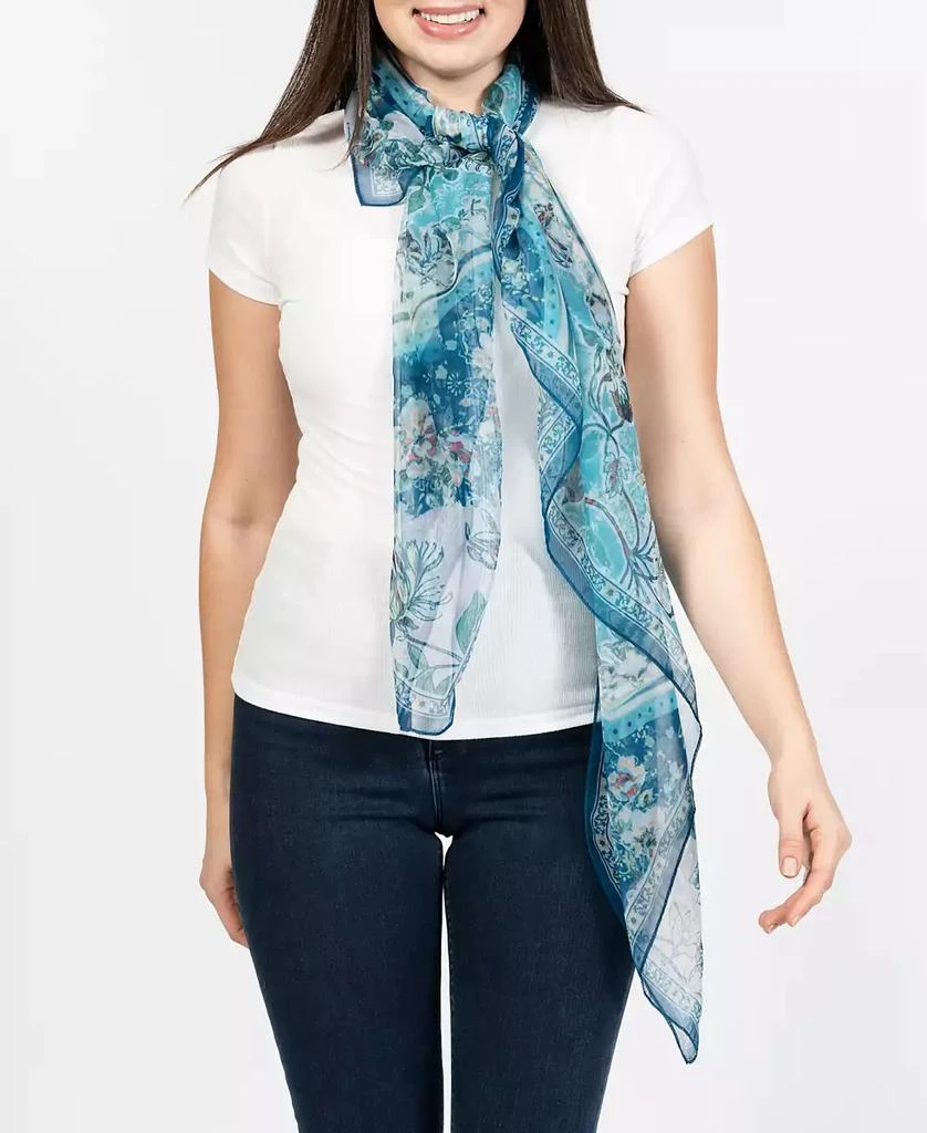 Vince Camuto Women's Paisley Floral Square Scarf 9