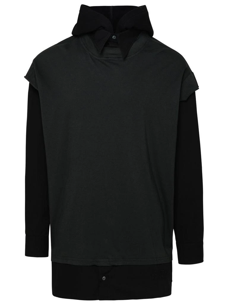 MM6 MM6 MAISON MARGIELA Black cotton sweater 1