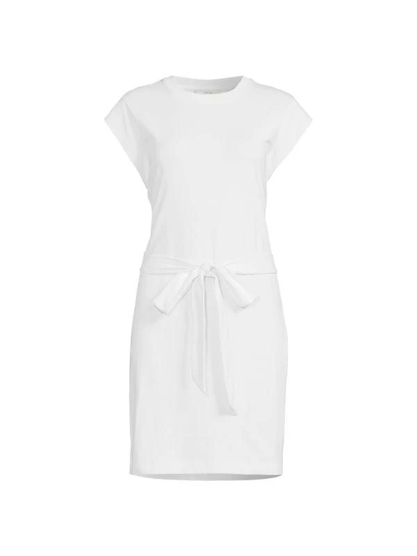 Vince Belted Crewneck Tshirt Dress 3