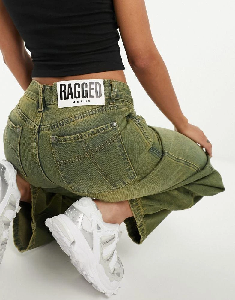 The Ragged Priest The Ragged Priest unisex 90s green wash dad jeans 2