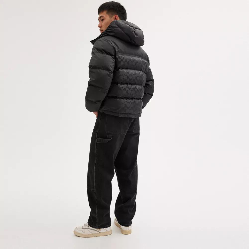 Coach Signature Hooded Puffer Jacket - Coats - BeyondStyle