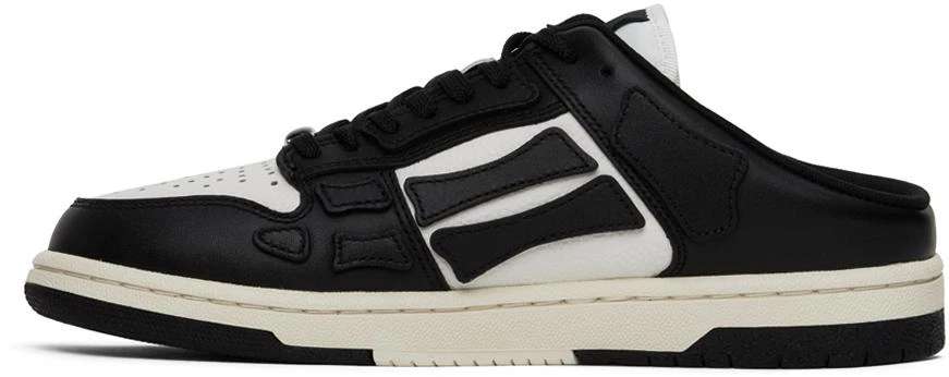 AMIRI Black & White Skel Top Mules 3