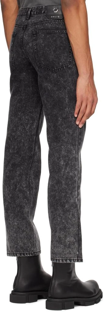 Solid Homme Black Acid Wash Jeans 3