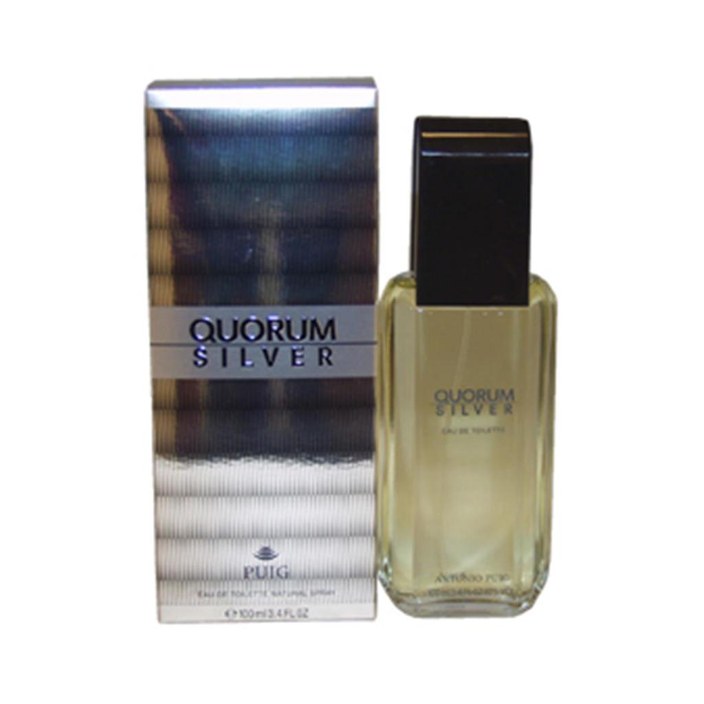 Antonio Puig M-2321 Quorum Silver - 3.4 oz - EDT Cologne  Spray