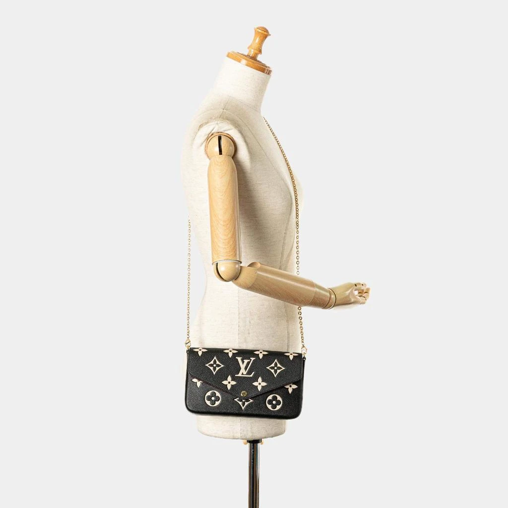 Louis Vuitton Louis Vuitton Black Monogram Empriente Bicolor Leather Pochette Felicie Shoulder Bag 10