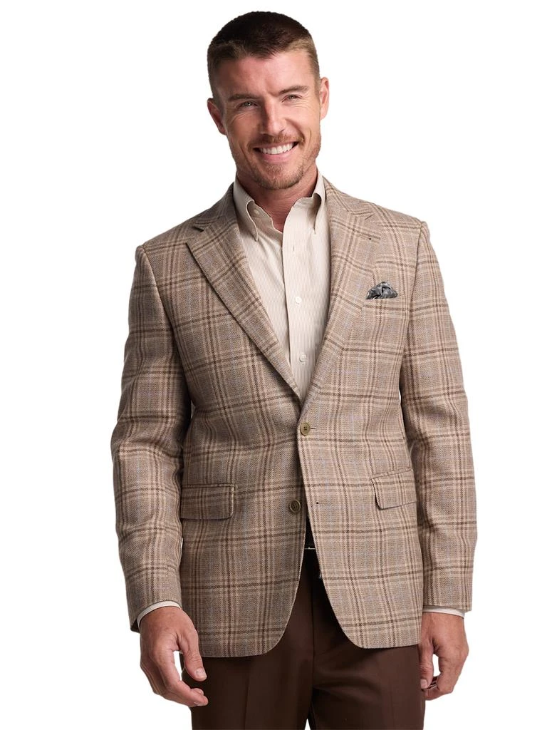 Paul Fredrick Wool Plaid Single Breasted Notch Lapel Sport Coat 2