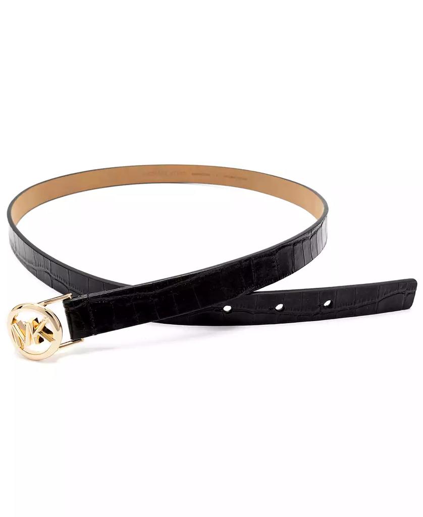 Michael Kors Logo Skinny Leather Belt