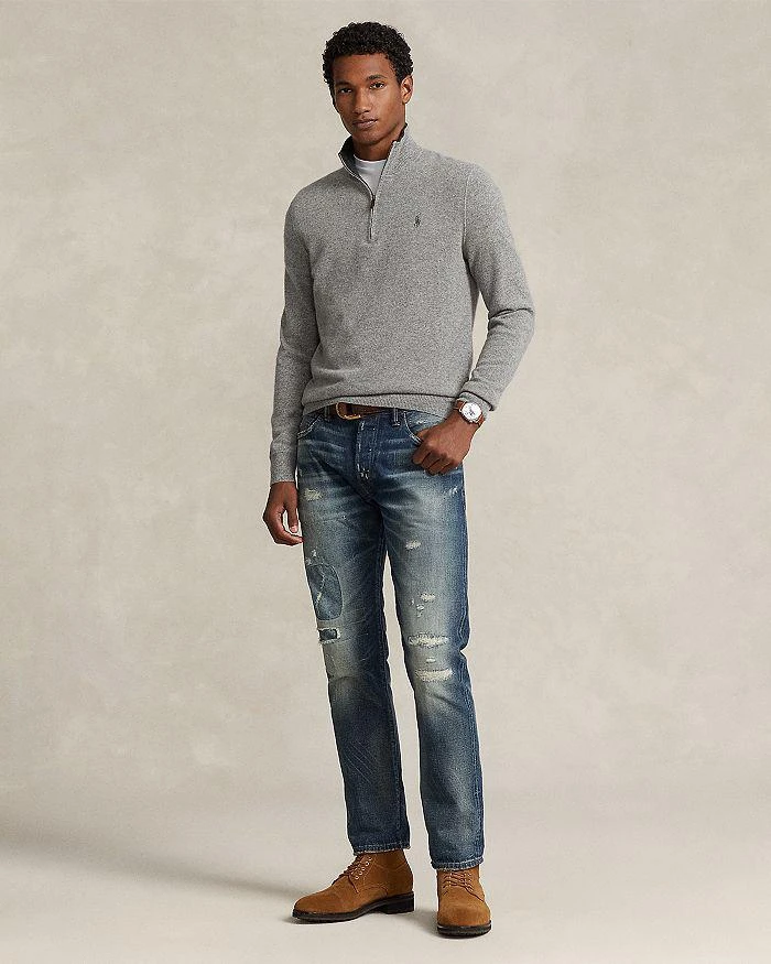 Ralph Lauren Cashmere Regular Fit Quarter Zip Mock Neck Sweater - Exclusive 2