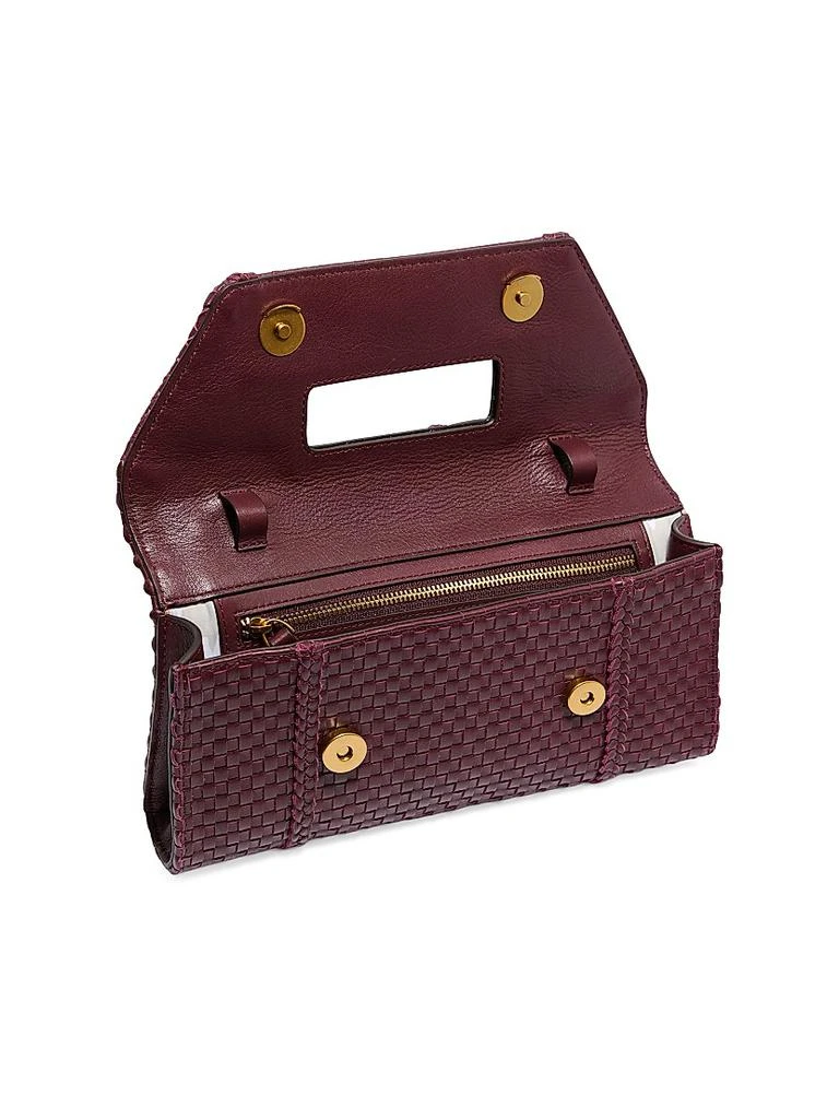 Aimee Kestenberg Chelsea Leather Woven Convertible Clutch 4