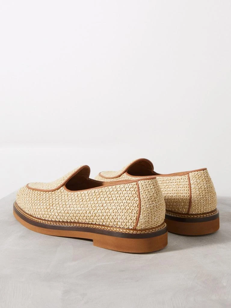 Jacques Solovière Paris Lex raffia loafers 3