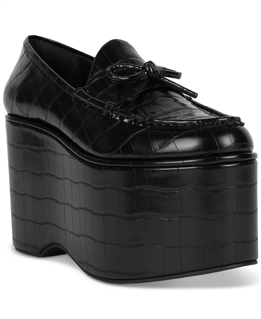 Jeffrey Campbell Soaring High-Flatform Tailored Oxford Loafers 1