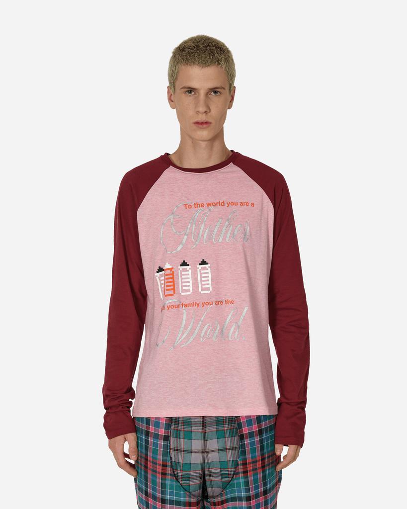 Cormio Harry Raglan Longsleeve T-Shirt Bordeaux / Pink