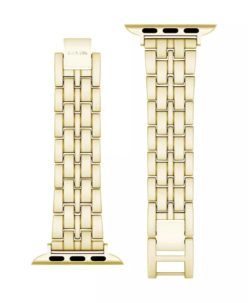 Nine West Women's Gold-Tone Alloy Link Bracelet Designed for 38/40/41mm Apple Watch 3