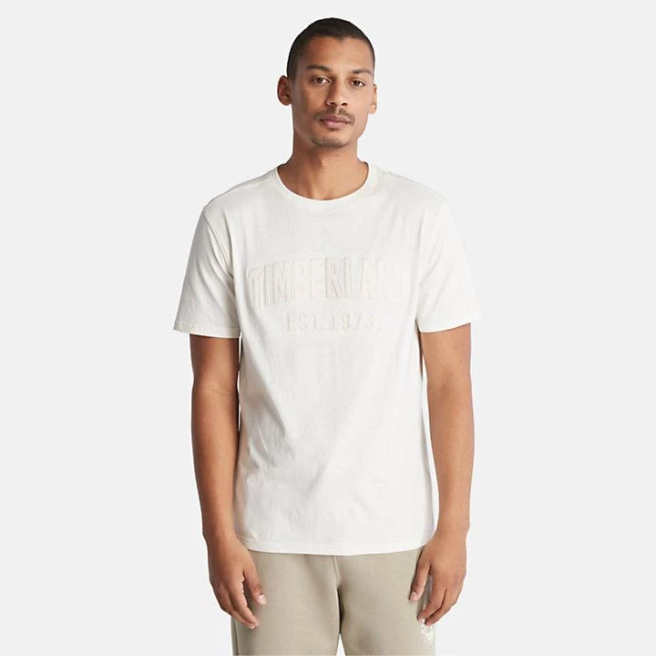 Timberland Modern Wash Brand Carrier Tee for Men in White 4