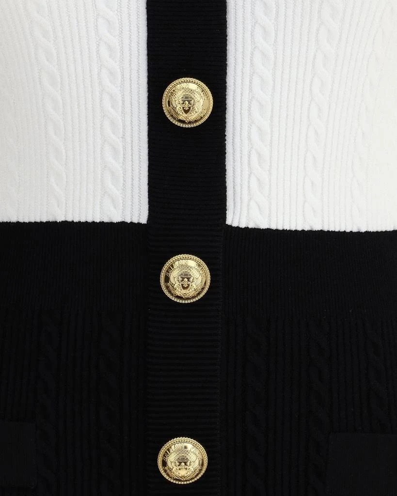 Balmain Braided pattern midi Dress 3
