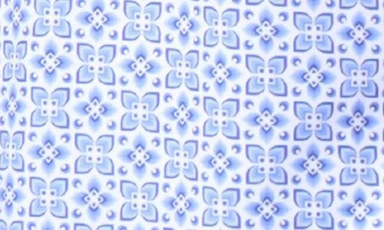 TailorByrd Geometric Floral Print Performance Polo 4