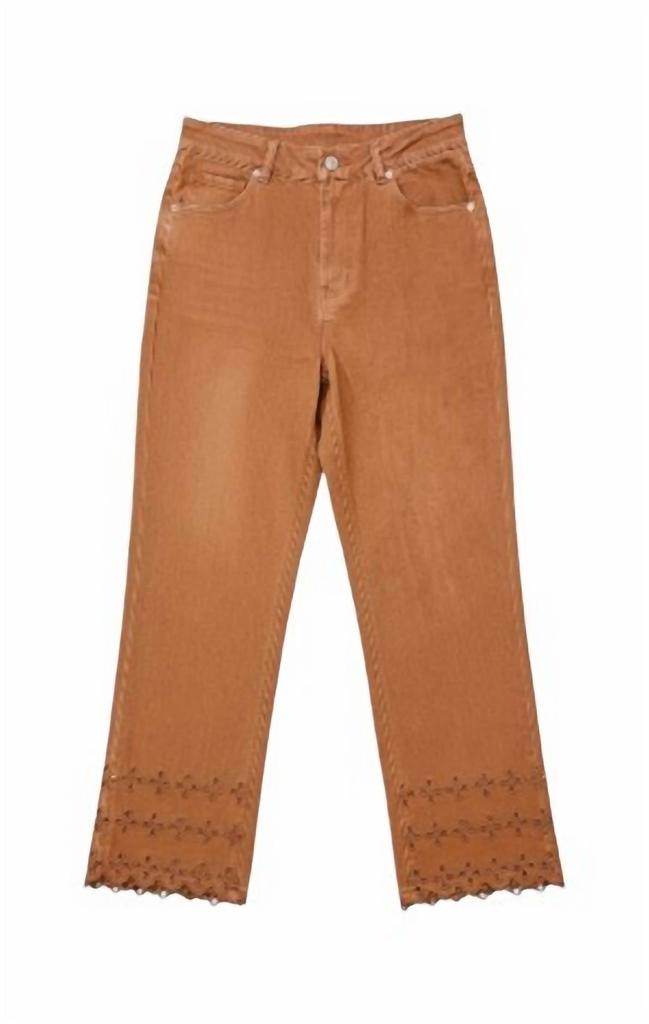 entro Entro - Women's All We Want Eyelet Trim Pants