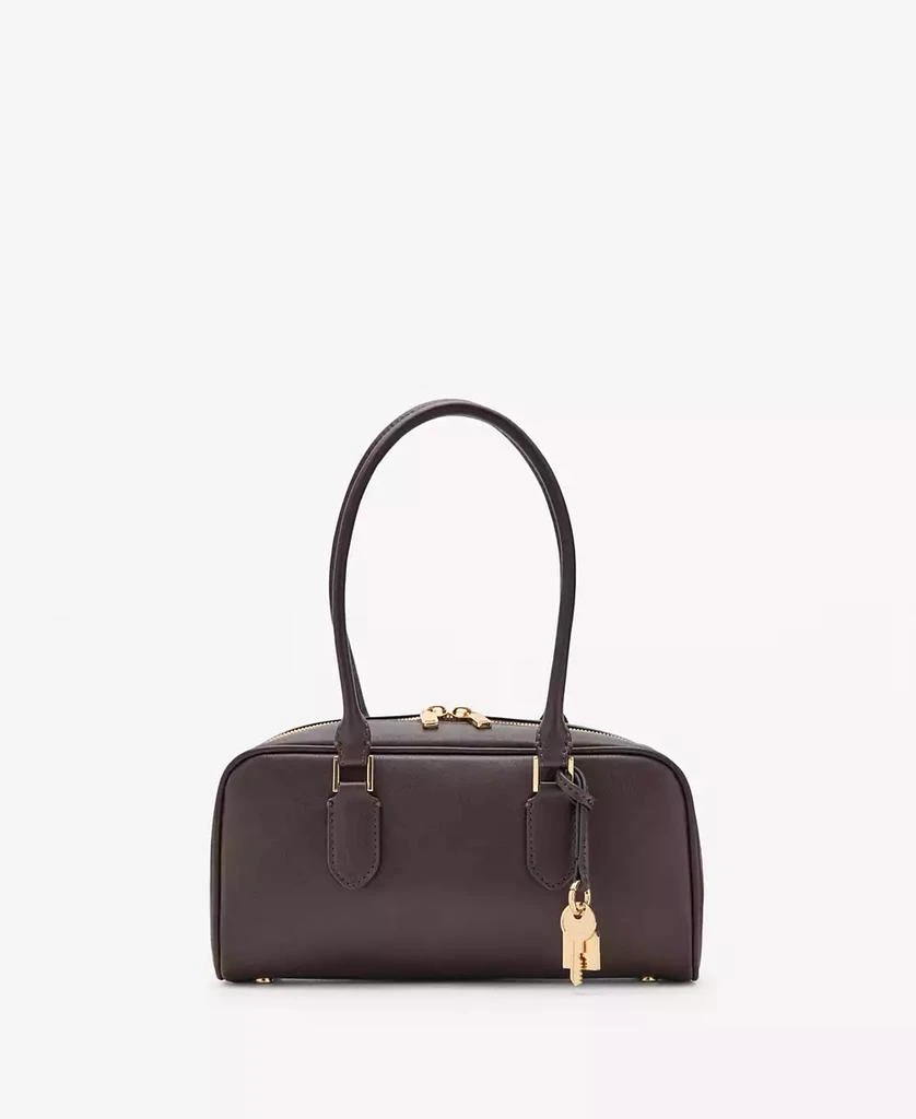 Mango Women
s Faux-Leather Finish Bowling Bag