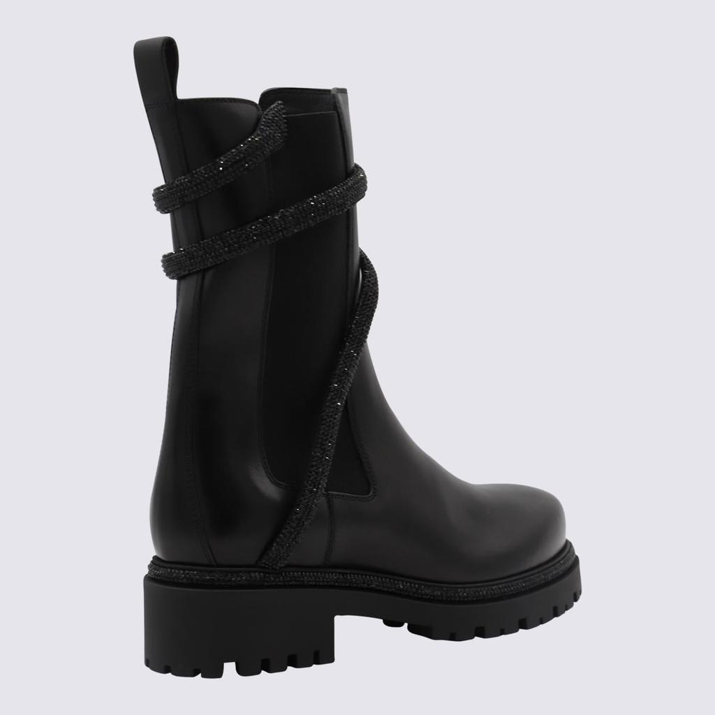 Rene Caovilla René Caovilla Black Leather Cleo Boots