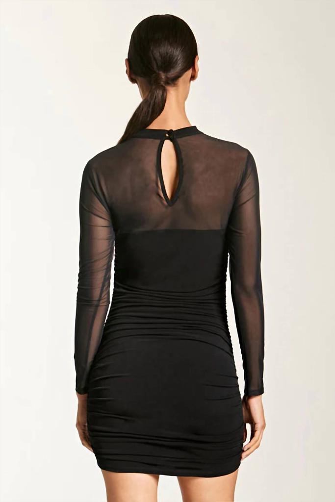 Lanston Lanston - Mesh Panel Dress