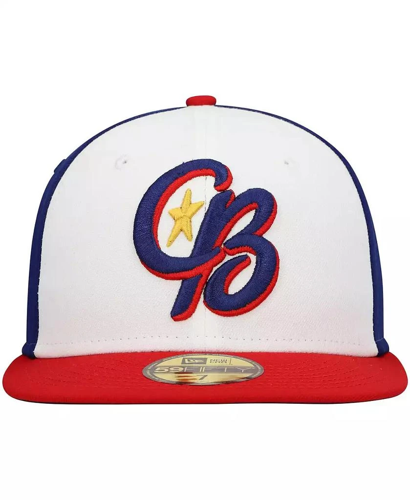 New Era Men's White Kannapolis Cannon Ballers Authentic Collection Team Alternate 59FIFTY Fitted Hat 2