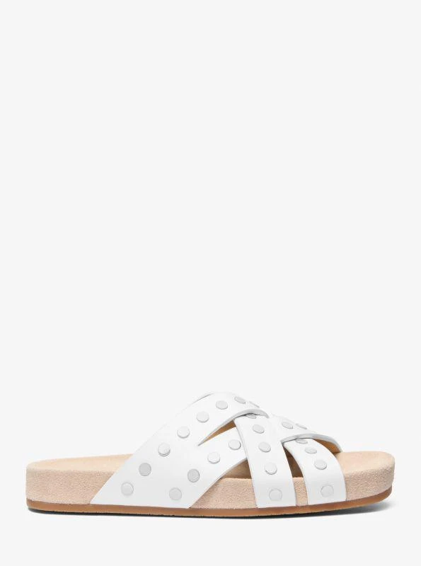 Michael Kors Irene Studded Leather Flat Sandal 2