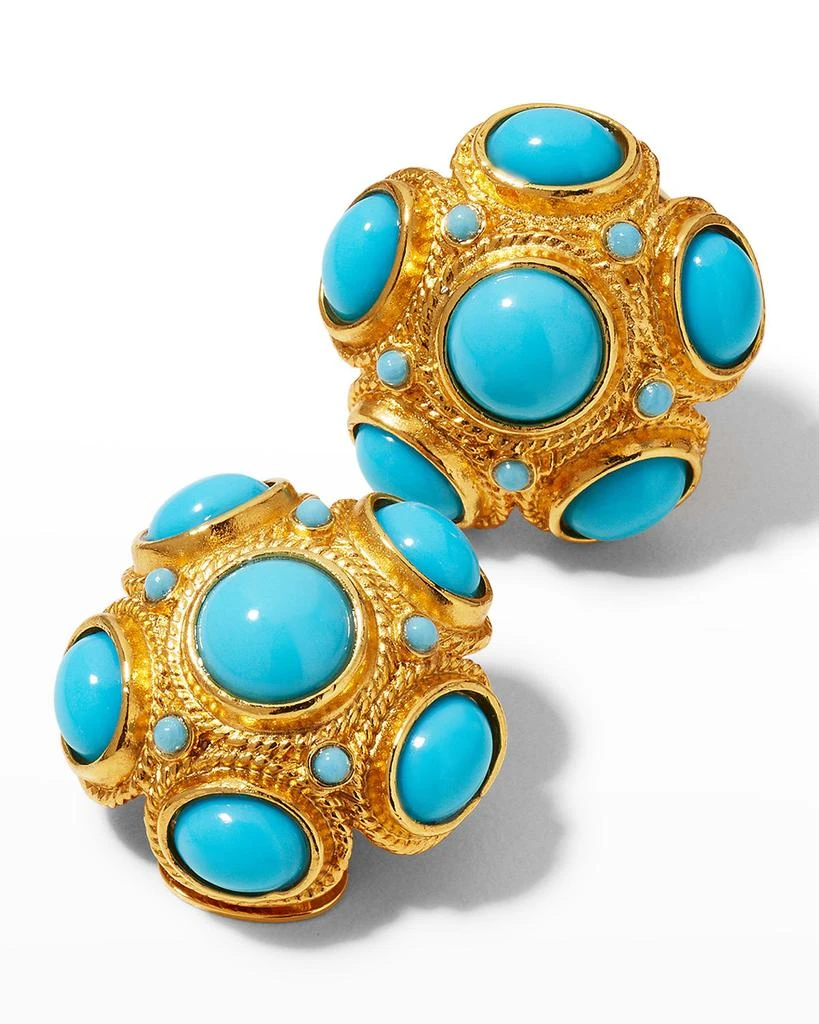 BEN-AMUN Turquoise Ball Earrings 3