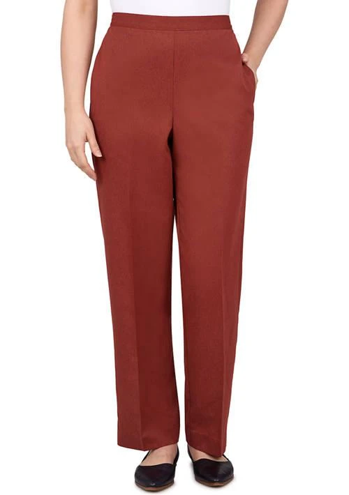 Alfred Dunner Dunner Womens Microfiber Pants 1