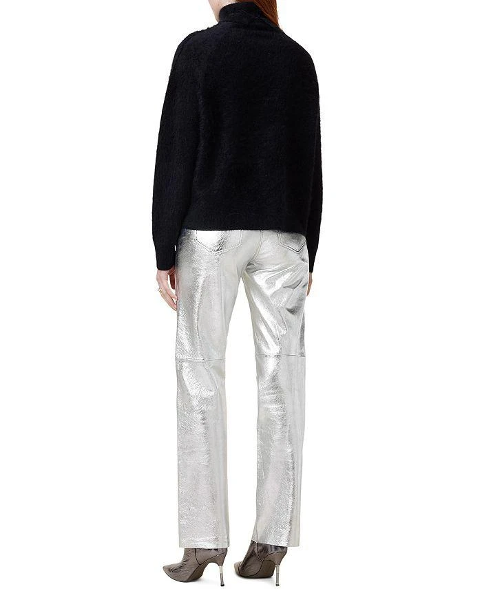 ALL SAINTS Saige Leather Foil Pants 5
