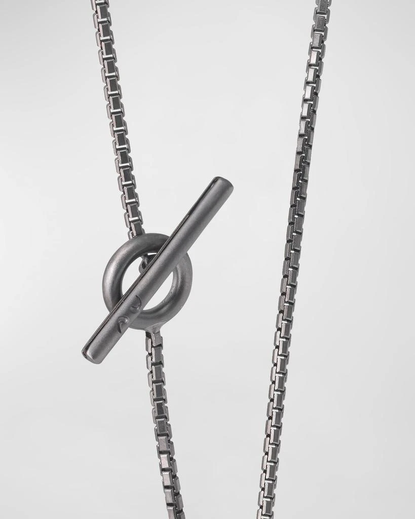 Marco Dal Maso Men's Acies Wide Triple Black Pendant Necklace 5