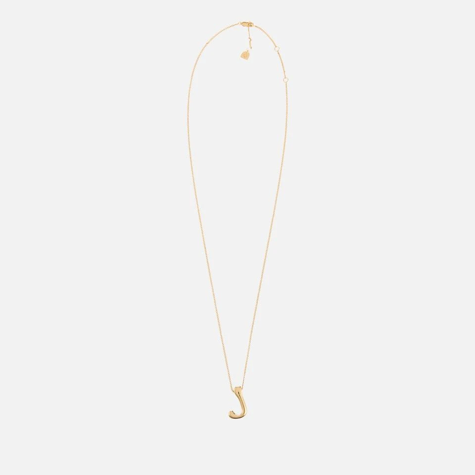 ASTRID & MIYU Astrid & Miyu Initial Bold 18K Gold-Plated Necklace 1