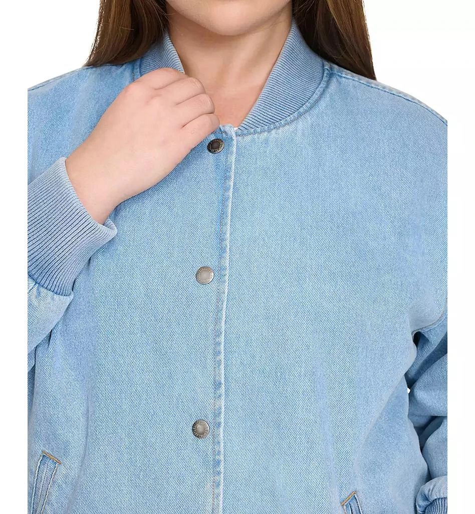 Levi
s Plus Size Varsity Cotton Denim Bomber Jacket 5