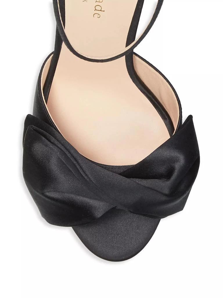 Kate Spade Bridal Bow Satin Platform Sandals 4