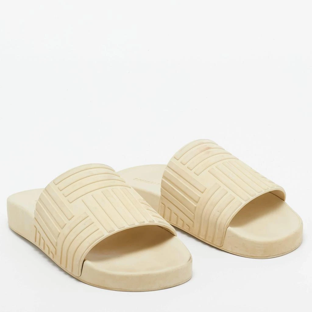 Bottega Veneta Bottega Veneta Cream Rubber Pool Slides Size 37 4