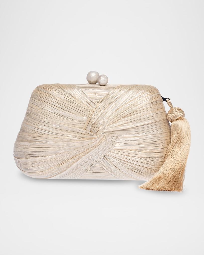 Rafe Rosie Tassel Twisted Clutch Bag