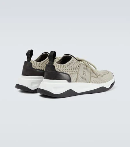 Berluti Shadow knitted and leather sneakers 6