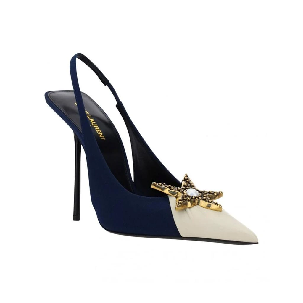 Yves Saint Laurent Star Embellished Slingback Pumps 2