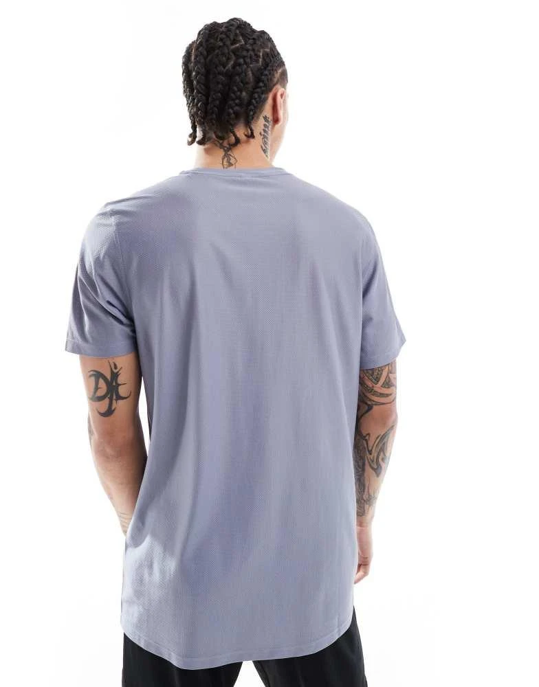 Adidas adidas Running Own the run tee in silver violet 4
