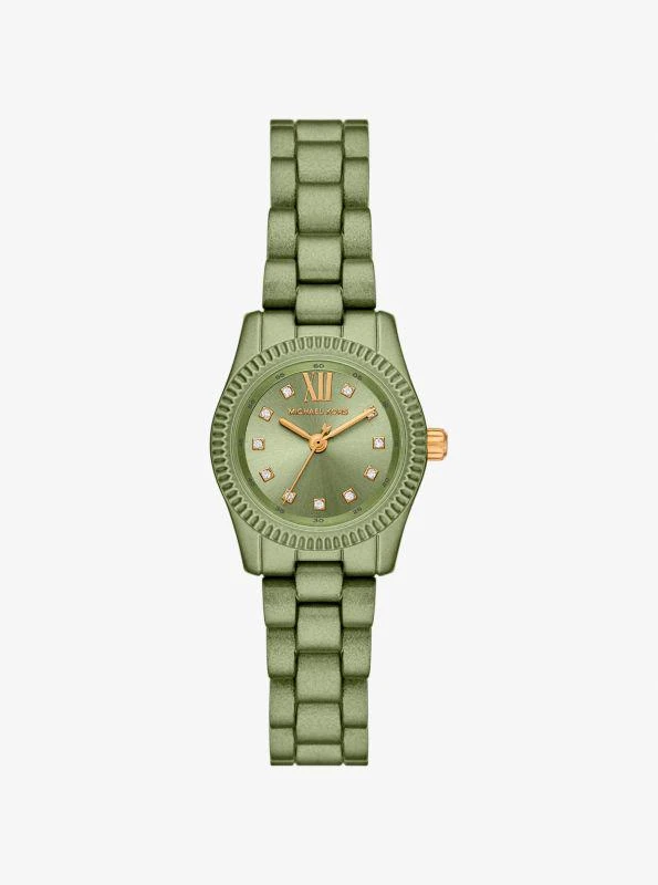 Michael Kors Limited-Edition Petite Lexington Green-Tone Watch 1
